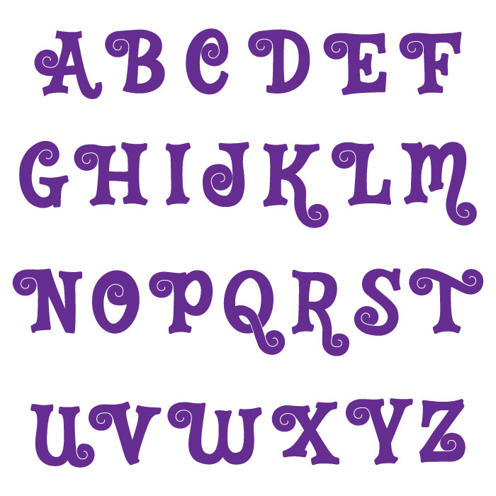 Flexabet Western Uppercase Letters-MOL867