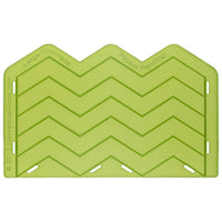 Large Chevron Silicone Onlay Stencil for Ceramics and Pottery by Marvelous Molds