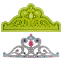 Majestic Princess Tiara Food Safe Silicone Mold for Fondant Cake Decorating by Marvelous Molds