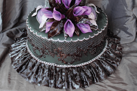 Gothic Halloween Wedding Cake Tutorial