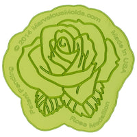 Rose Medallion Silicone Onlay Stencil for cake decorating by Marvelous Molds