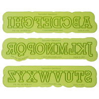 Typewriter Uppercase Flexabet Silicone Letter Maker for Pottery by Marvelous Molds
