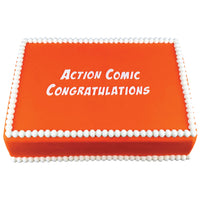 The Congratulations Action Comic Flexabet Silicone Letter Cutter produces perfectly cut letters, as seen in this image, made by Marvelous Molds