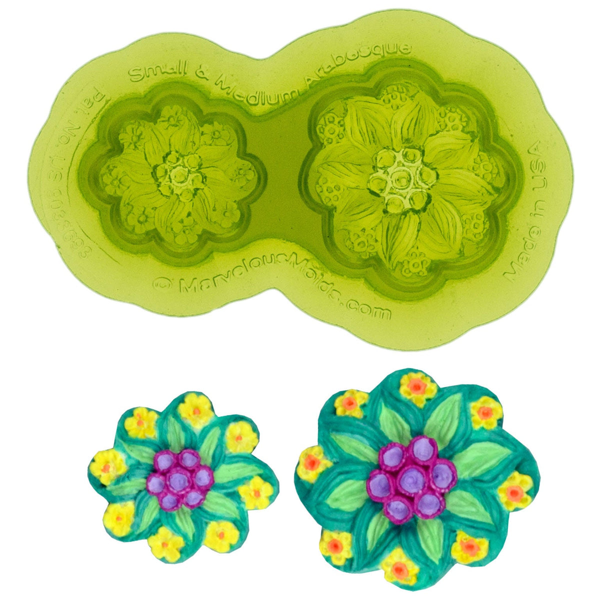 Small Flowers Silicone Mold | Cute Floral Resin, Fondant Mould