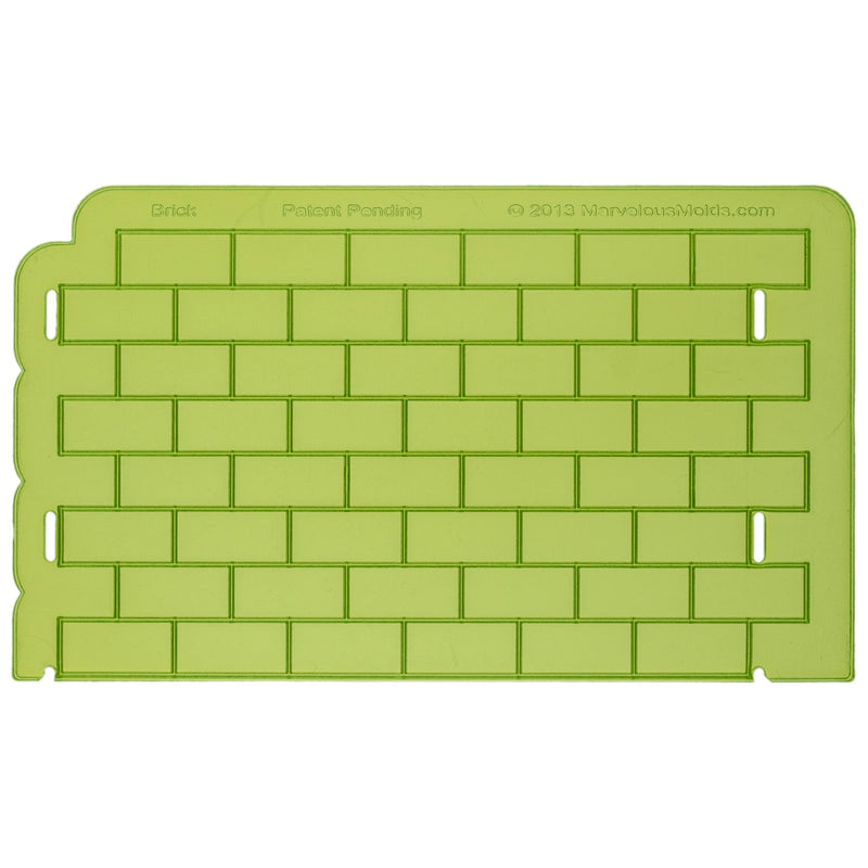 Bricks Silicone Onlay Stencil for Ceramics by Marvelous Molds
