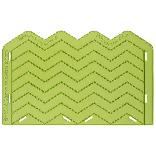 Medium Chevron Silicone Onlay Stencil for Ceramics and Resin Crafts by Marvelous Molds