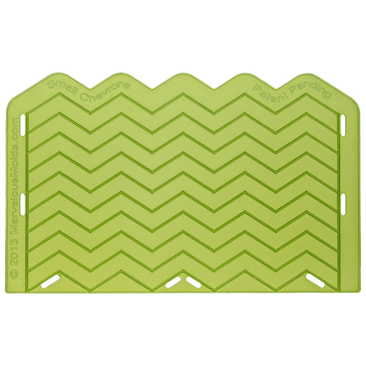 Small Chevron Silicone Onlay Mat for Ceramics or Pottery by Marvelous Molds