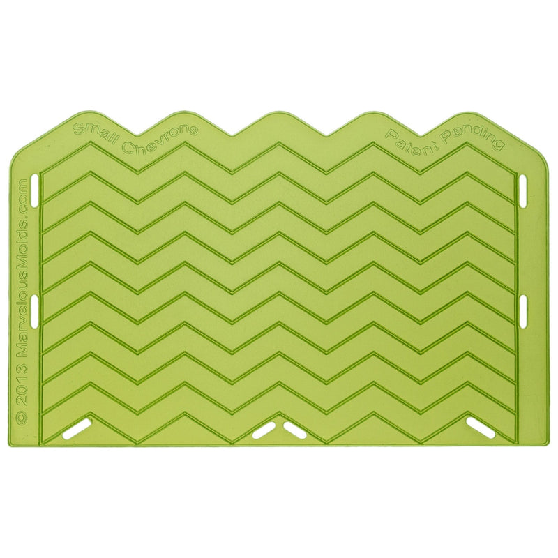 Small Chevron Silicone Onlay Mat for Ceramics or Pottery by Marvelous Molds