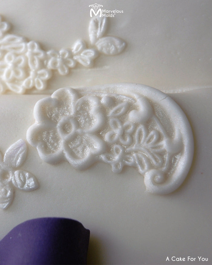 Marvelous Molds Betty Lace Silicone Mold | Fondant Cake Decorating