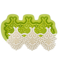 Colette Lace Silicone Sprig Mold for Ceramics by Marvelous Molds
