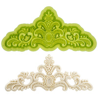 Edna Lace Tiara Food Safe Silicone Mold for Fondant Cake Decorating by Marvelous Molds