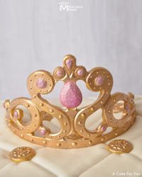 A Sugar, Edible Tiara Created with the Marvelous Molds Majestic Tiara Silicone Mold