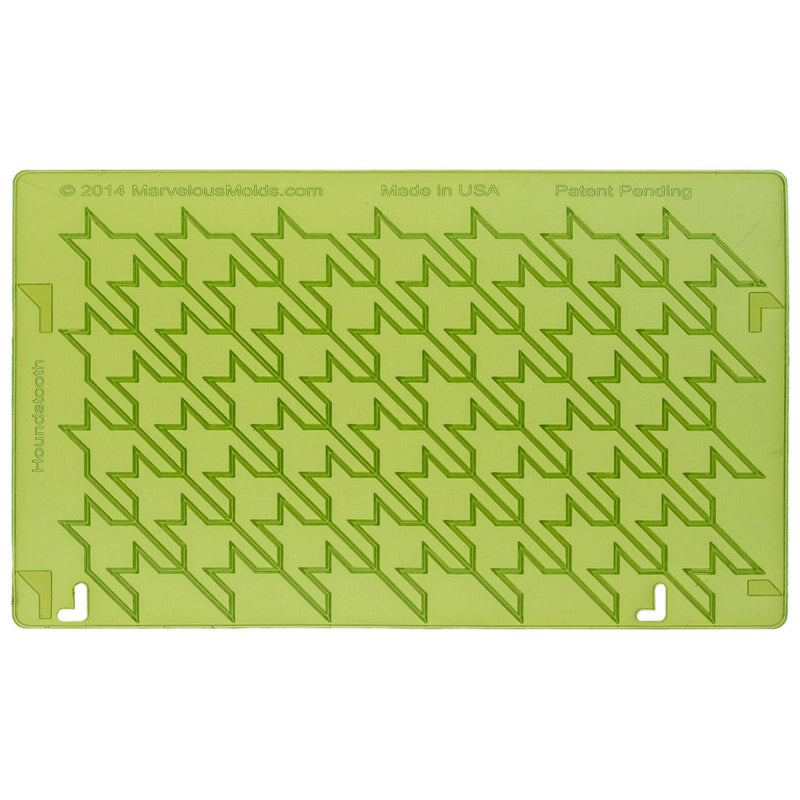 Houndstooth Silicone Onlay Stencil for resin crafts by Marvelous Molds