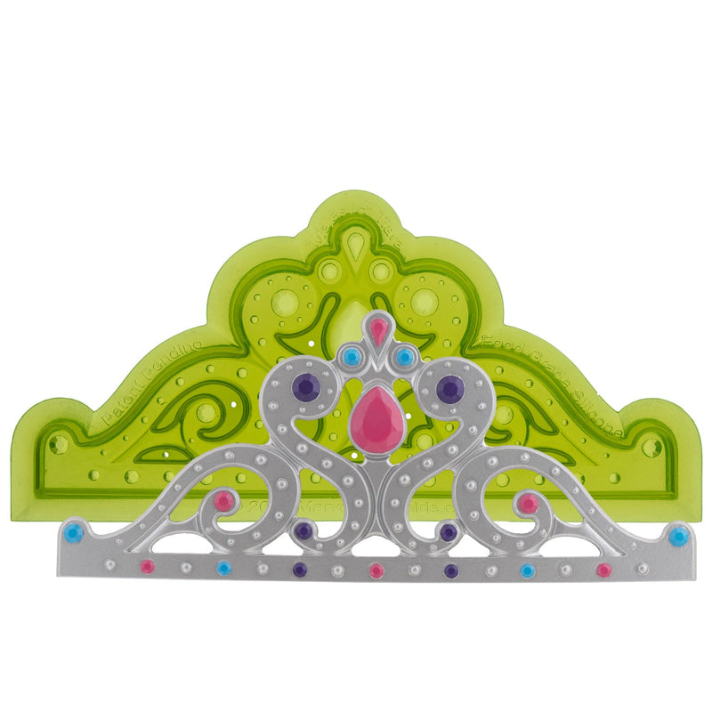 Majestic Princess Tiara Silicone Sprig Mold for Ceramics and Pottery by Marvelous Molds