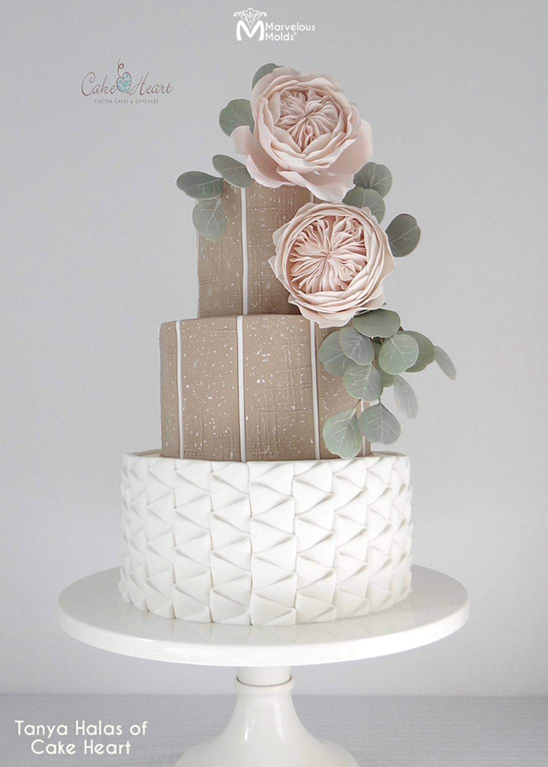 Ribbon Ruffle Silicone Mold for Fondant Cake Decorating & DIY ...