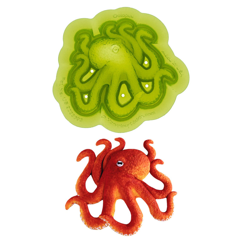 Octopus Food Safe Silicone Mold for Fondant Cake Decorating by Marvelous Molds