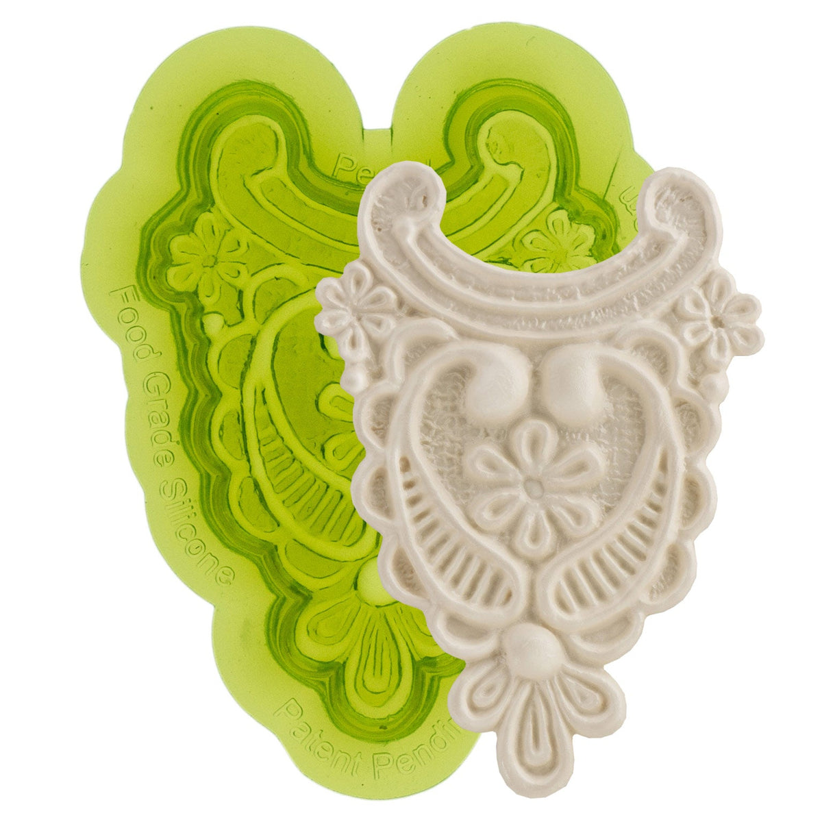 Peggy Lace Silicone Sprig Mold for Ceramics by Marvelous Molds