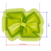 Pinwheel Bow Silicone Mold Cavity Measures 2.72 inches Wide by 2 inches Tall, Proudly Made in USA