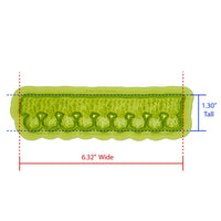 Pom Pom Knit Border Mold Cavity Measures 6.32 inches Wide by 1.30 inches Tall, Proudly Made in USA