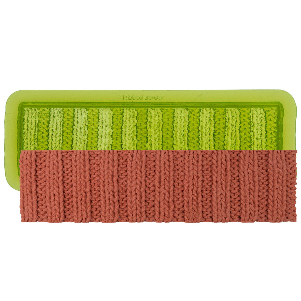 Ribbed Knit Border Sprig Mold for Ceramics by Marvelous Molds