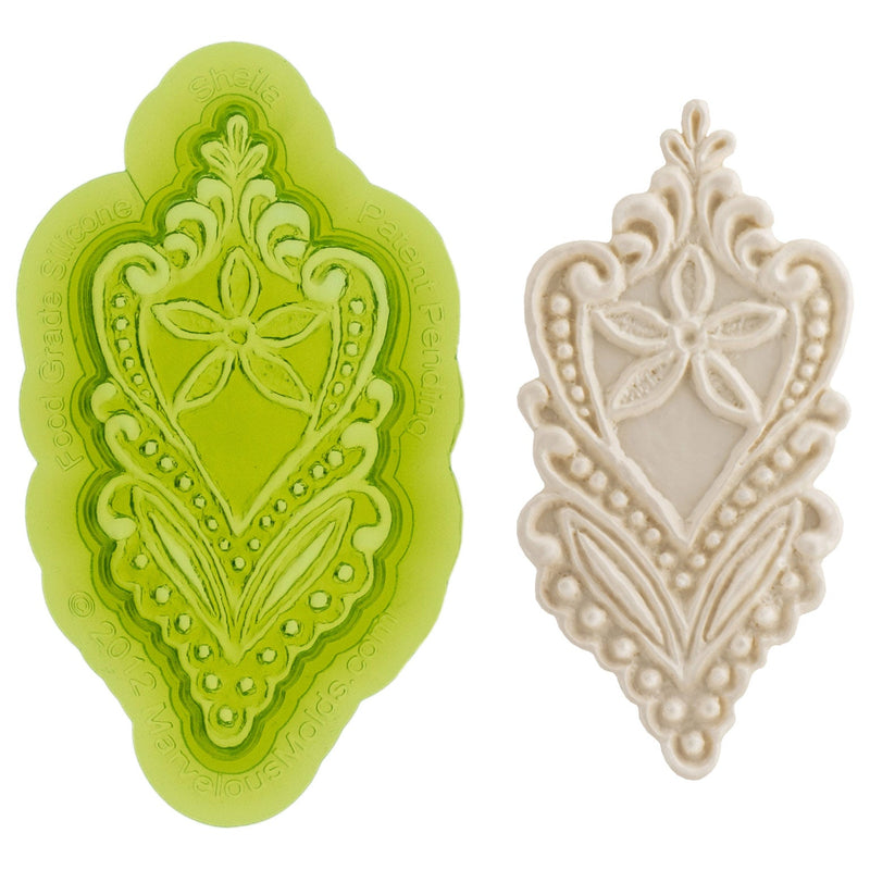 Sheila Lace Food Safe Silicone Mold for Fondant Cake Decorating by Marvelous Molds