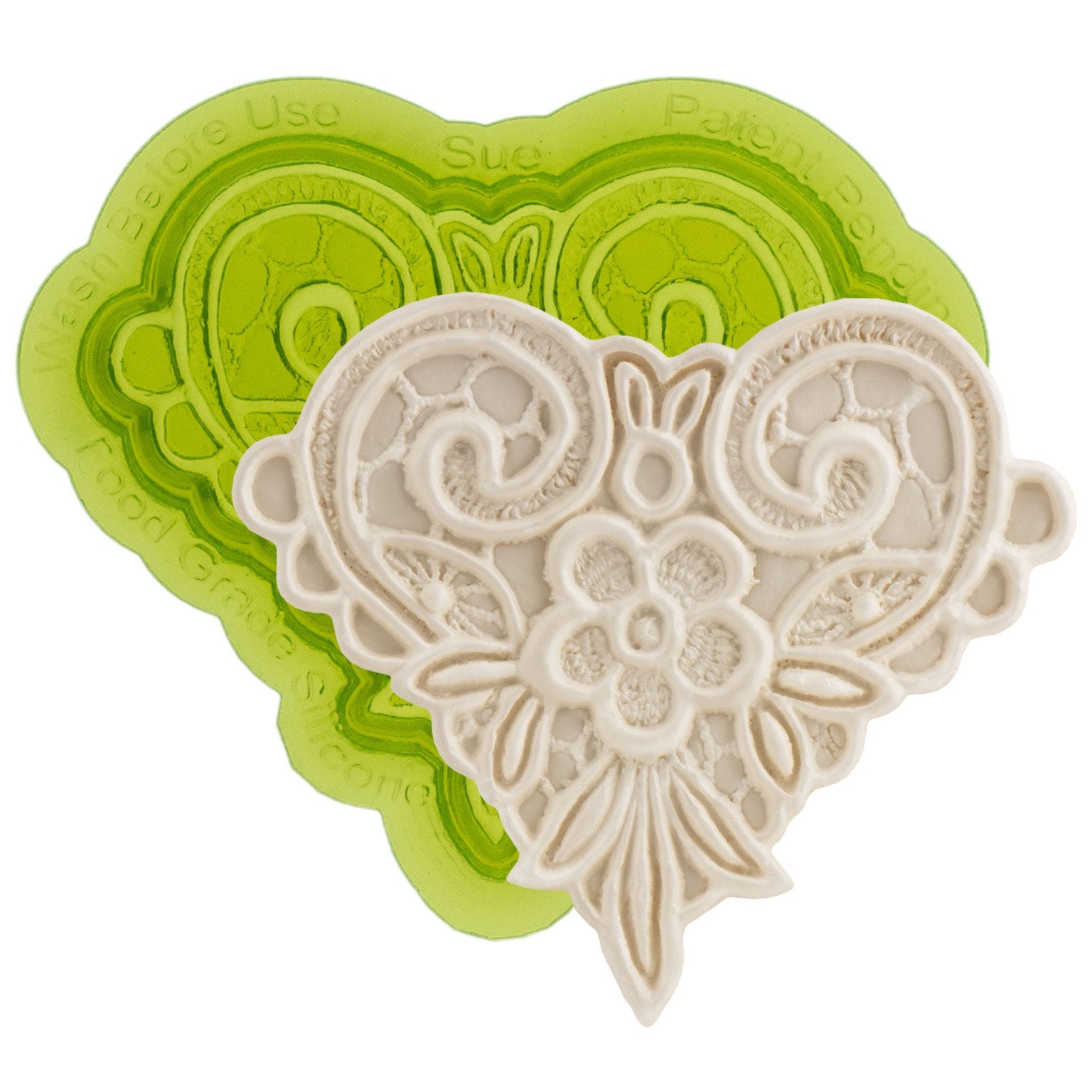 Marvelous Molds Silicone Lace Mold Lydia Cake Decorating with Fondant Gum Paste and Rolled Icing