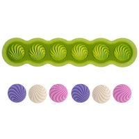 Swirl Buttons Food Safe Silicone Mold for Fondant Cake Decorating by Marvelous Molds