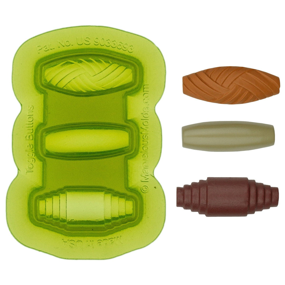 Basic Buttons Silicone Fondant Mold by Marvelous Molds 